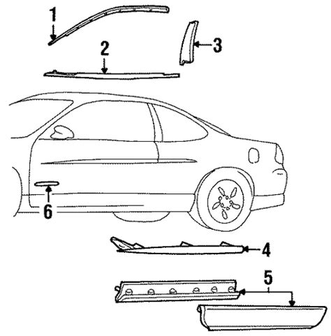 Moldings/Body fit your 2002 Pontiac Grand Am 